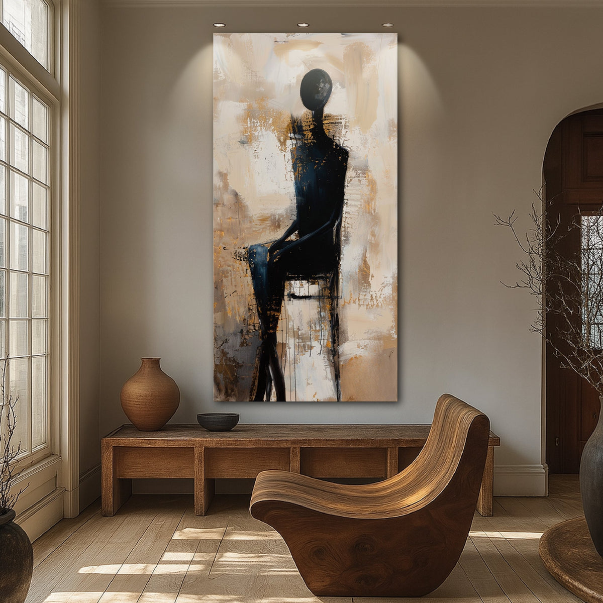 The Waiting Figure Abstract Wall Art