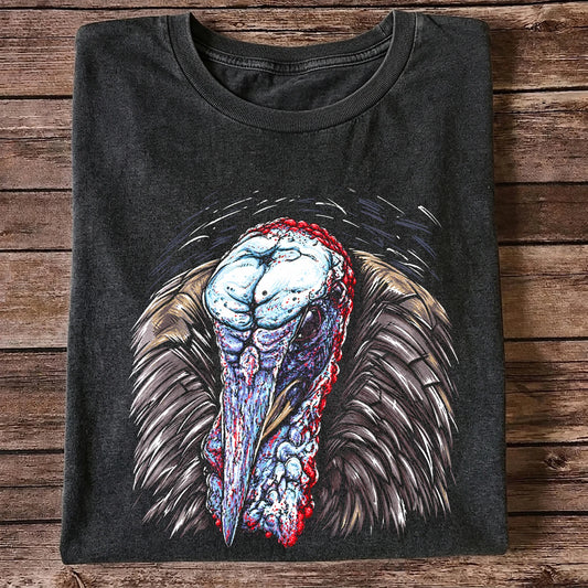 Turkey Portrait T-Shirt, Detailed Turkey Hunting Tee