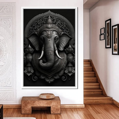 Ganesha's Might Canvas Wall Art