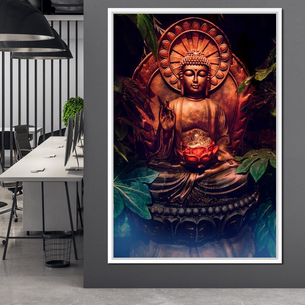 Zen Buddha Meditation Canvas Wall Art