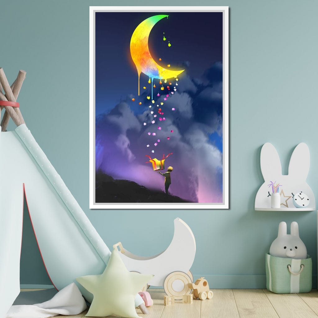 Moon Gift Canvas Wall Art