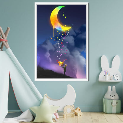 Moon Gift Canvas Wall Art