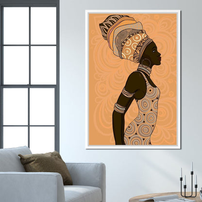 African Lady Canvas Wall Art