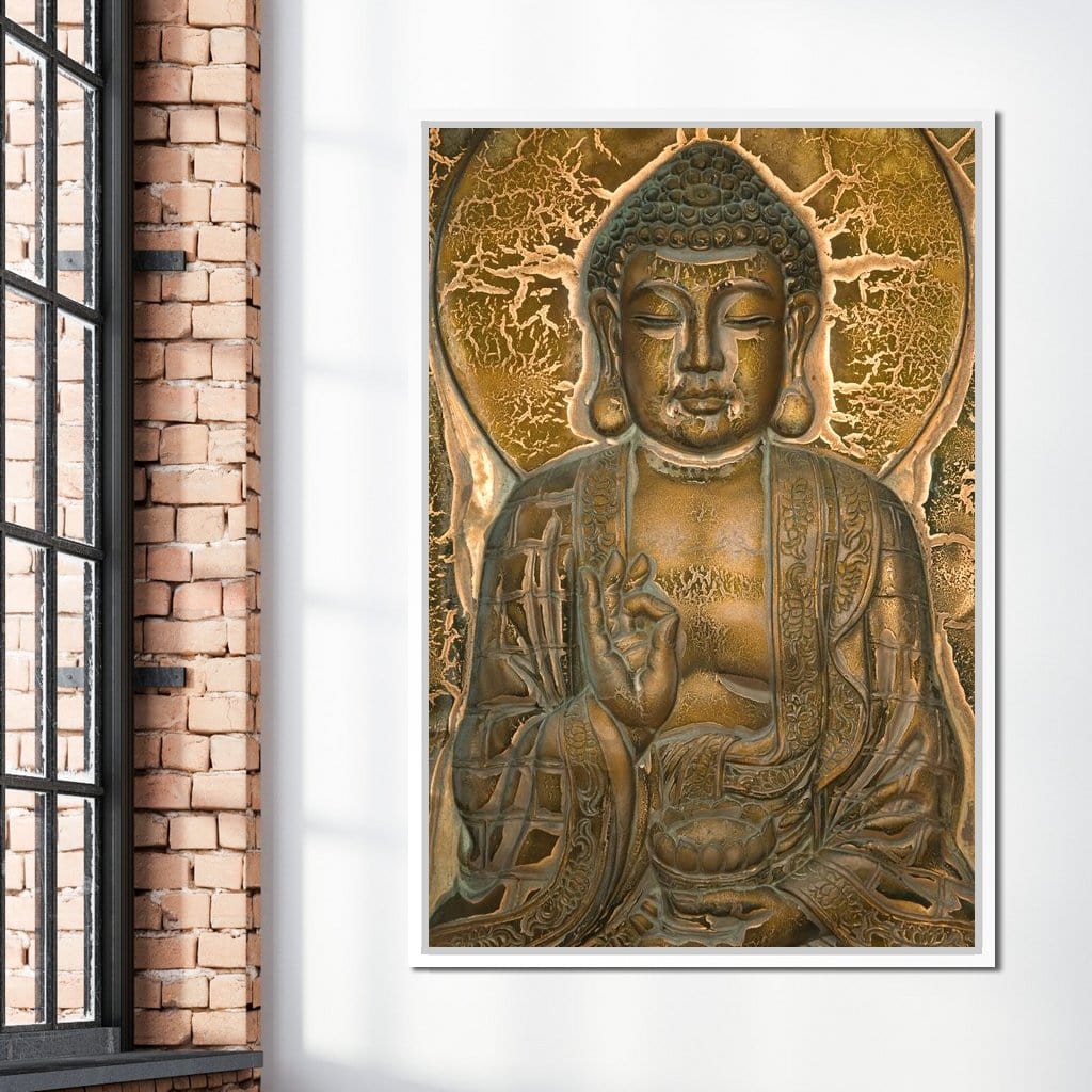 Buddhist Mural Canvas Wall Art