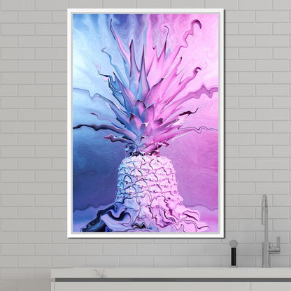 Psychedelic Pineapple Canvas Wall Art