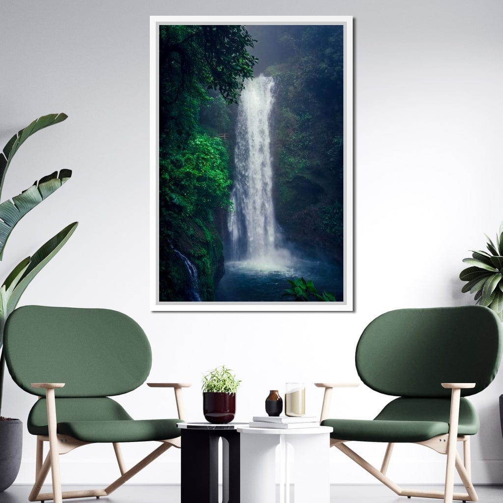 Waterfall in Costa Rica Canvas Wall Art