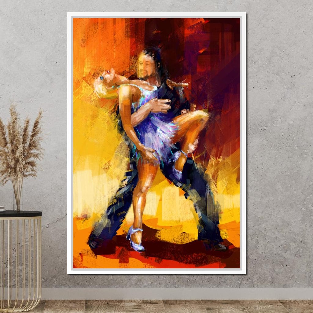 Rumba Dancers Canvas Wall Art