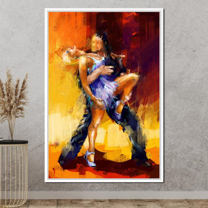 Rumba Dancers Canvas Wall Art