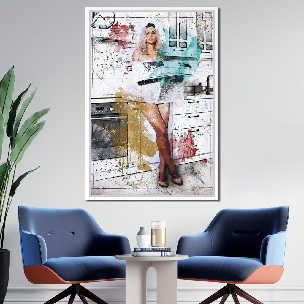 Morning News Canvas Wall Art