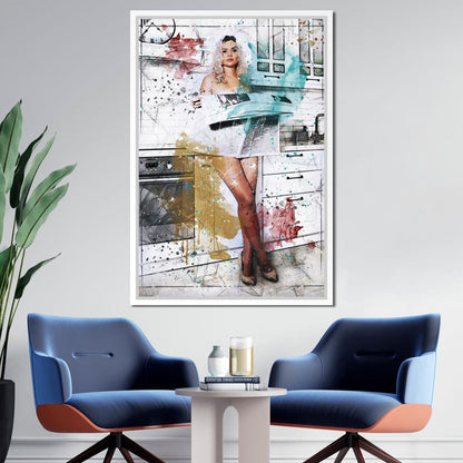 Morning News Canvas Wall Art