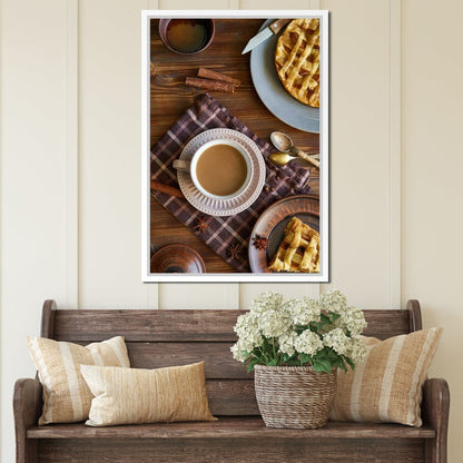 Cup of Coffee with Sugar Pie Canvas Wall Art