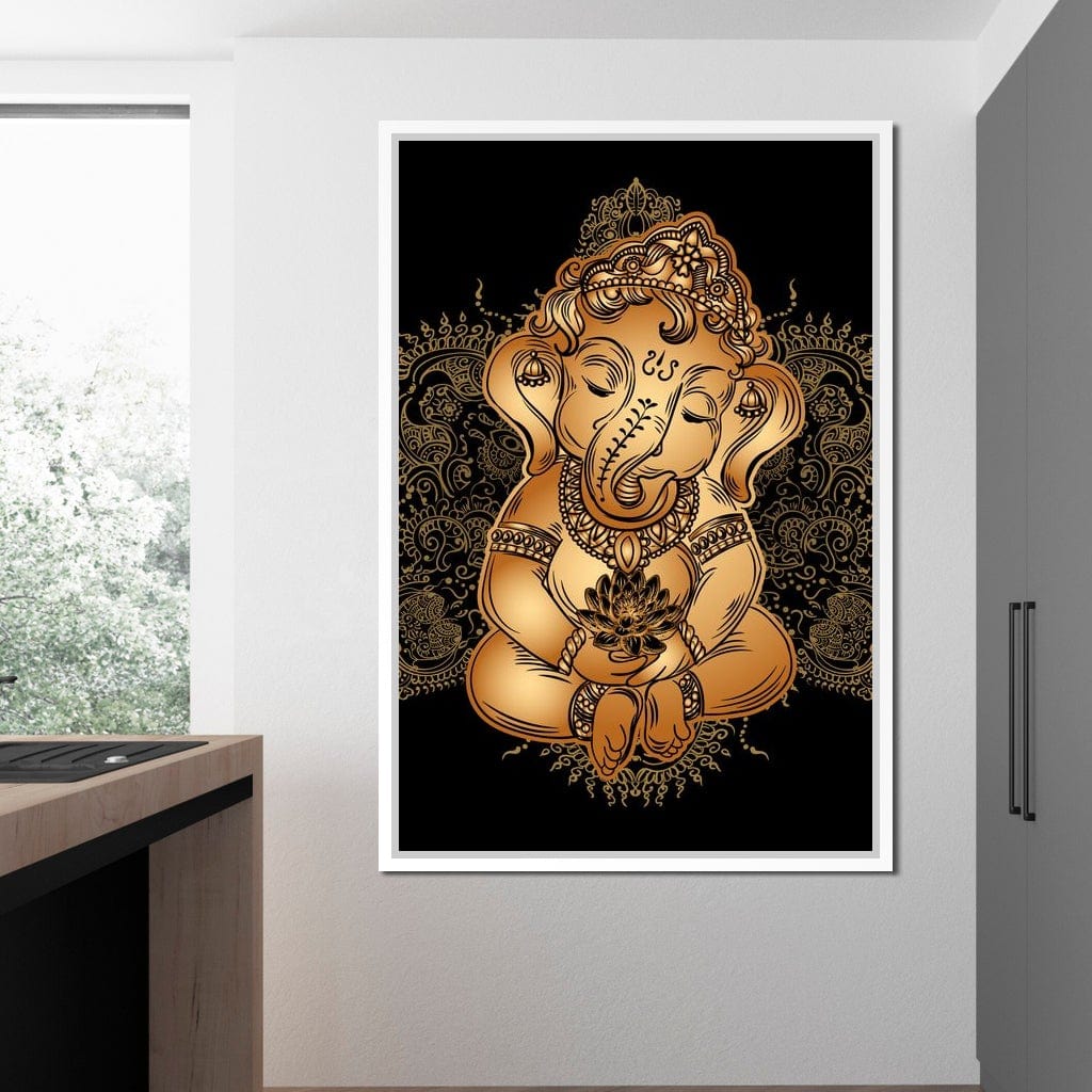 Baby Ganesh Canvas Wall Art