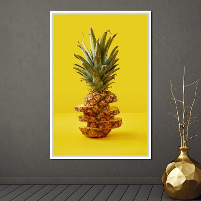 Sliced Pineapple Canvas Wall Art