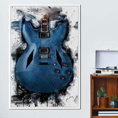 Dave Grohl's Electric Guitar Canvas Wall Art