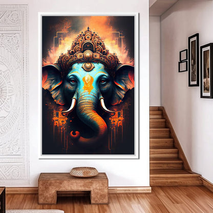 Ganesha's Strength Canvas Wall Art