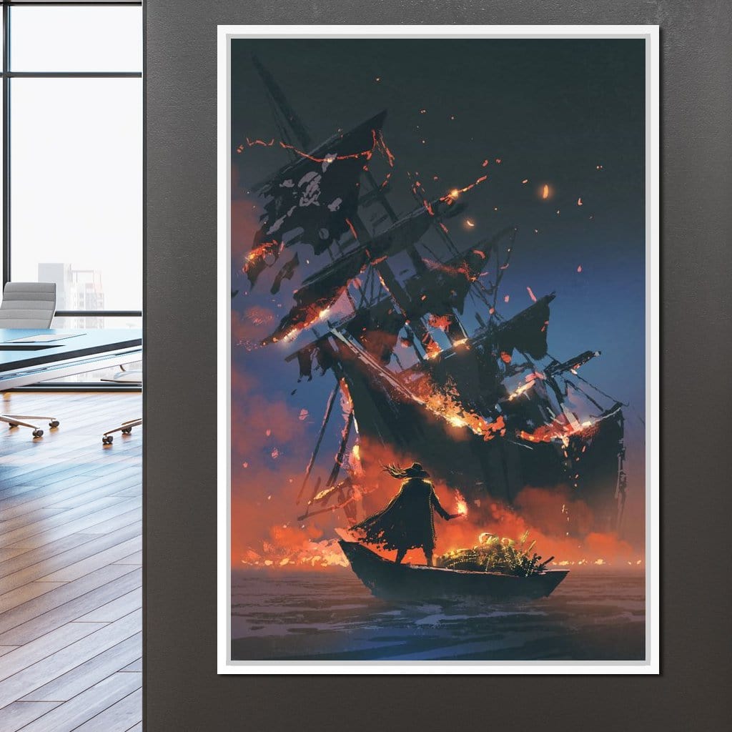 Stealing The Treasure Canvas Wall Art