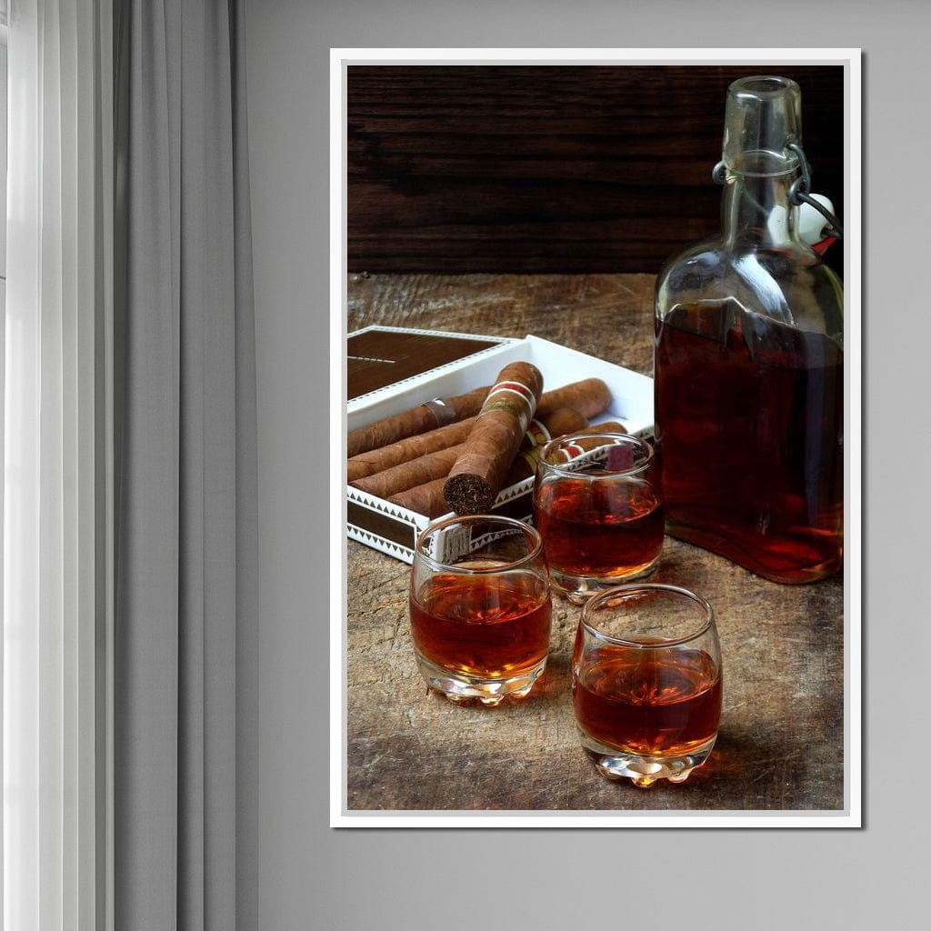 Cigars & Cognac Canvas Wall Art
