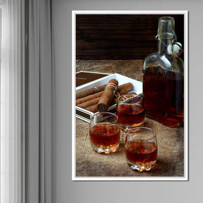 Cigars & Cognac Canvas Wall Art