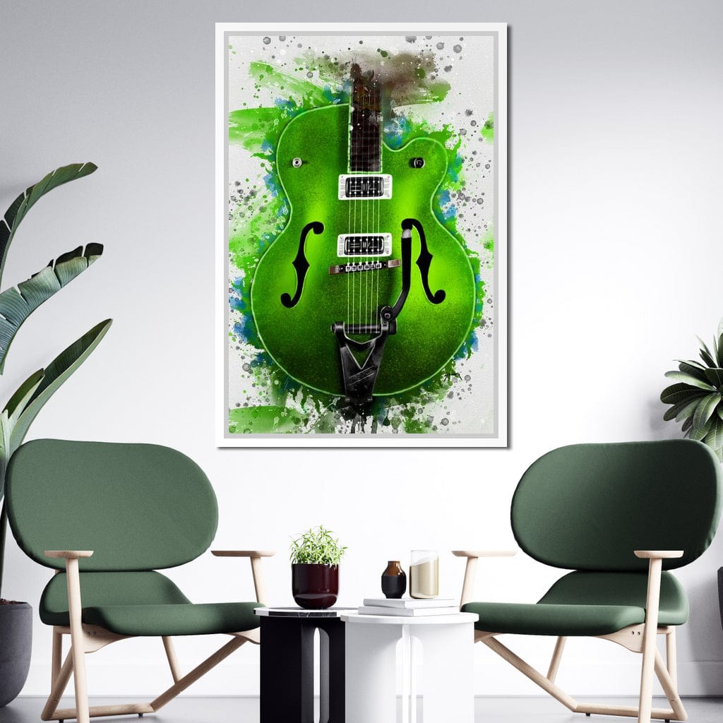 Brian Setzer's Guitar Canvas Wall Art