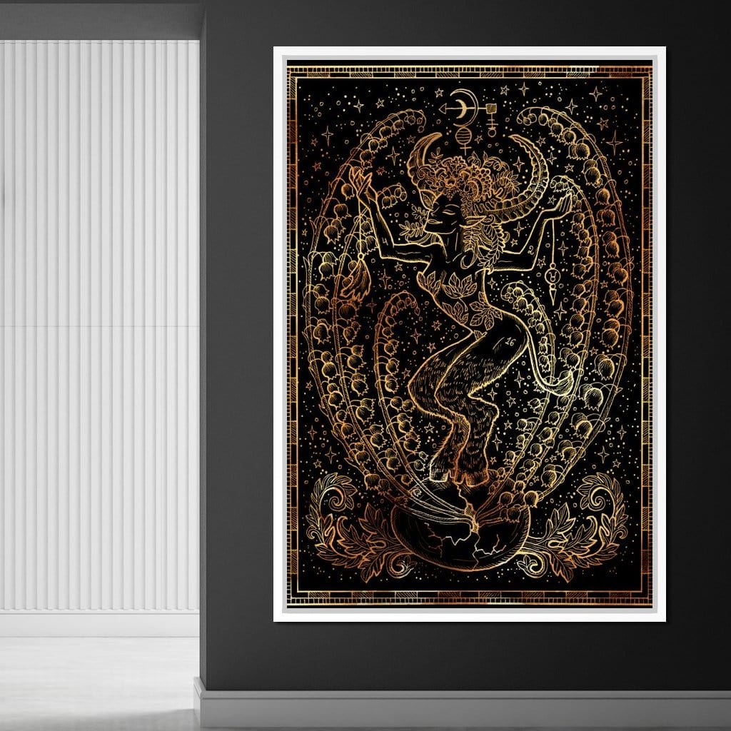 Zodiac sign Taurus Canvas Wall Art