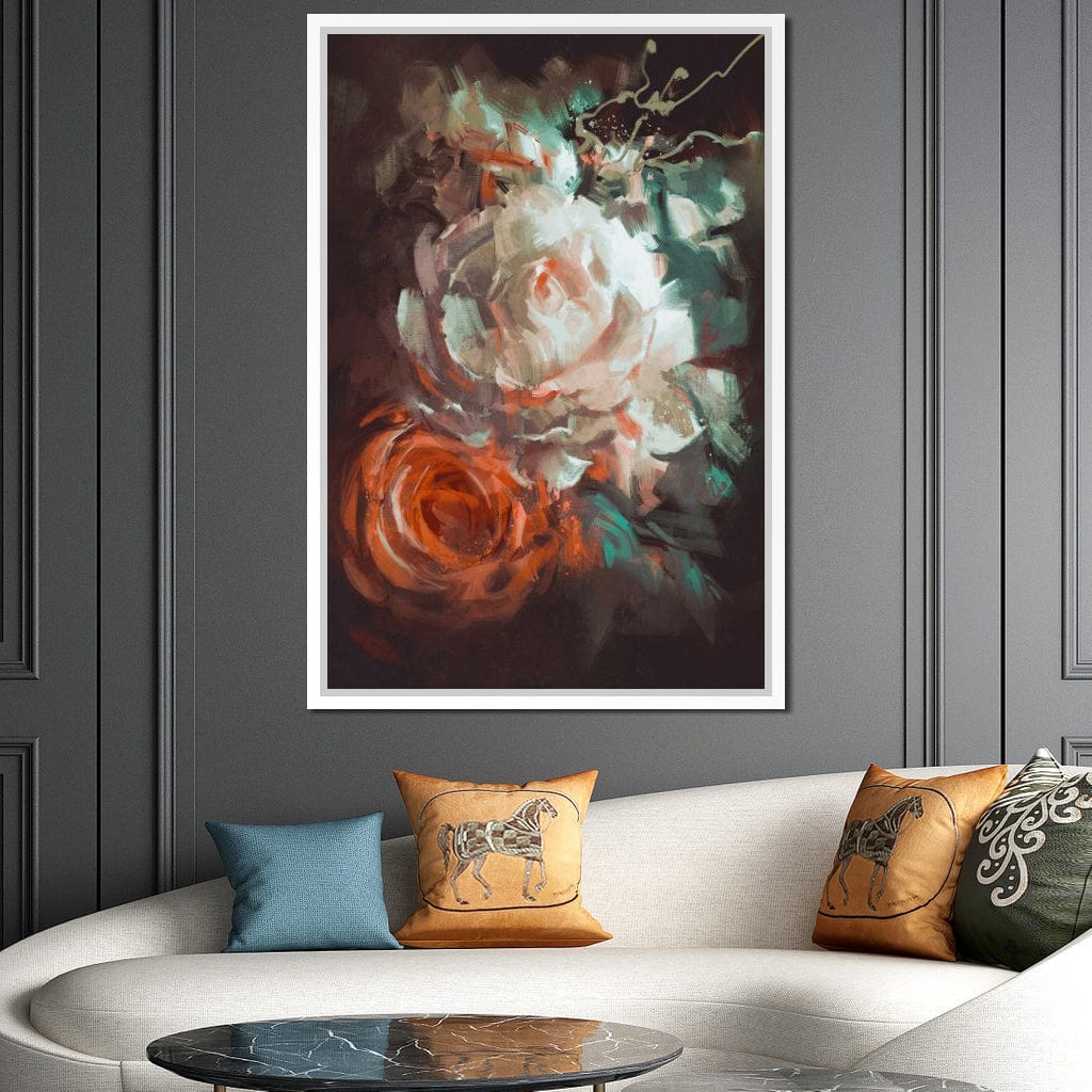 Bouquet of Roses Canvas Wall Art