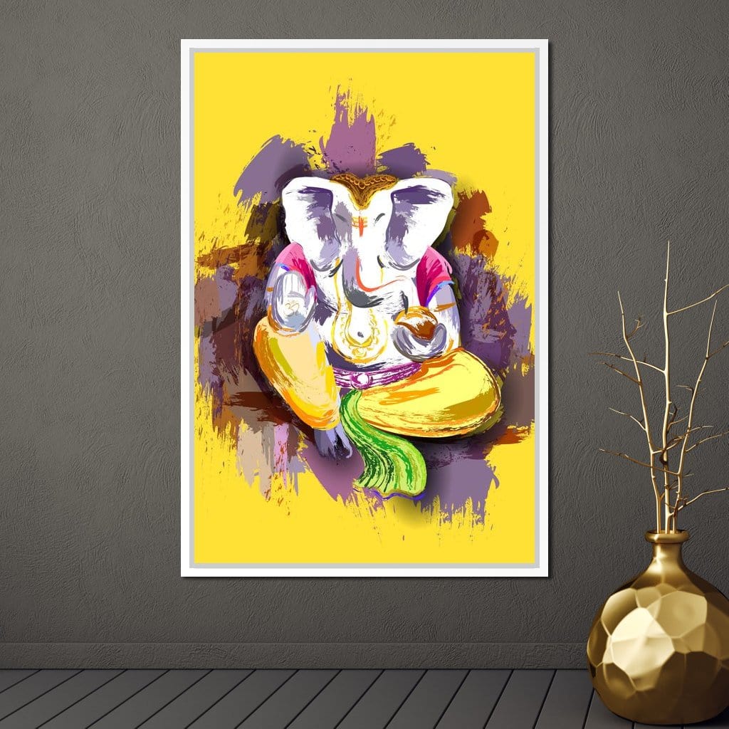 Jai Shree Ganesh Canvas Wall Art