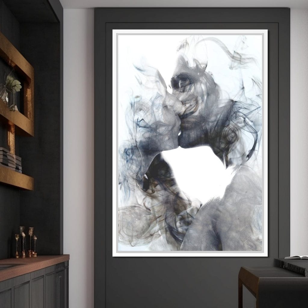 Romantic Kiss Canvas Wall Art