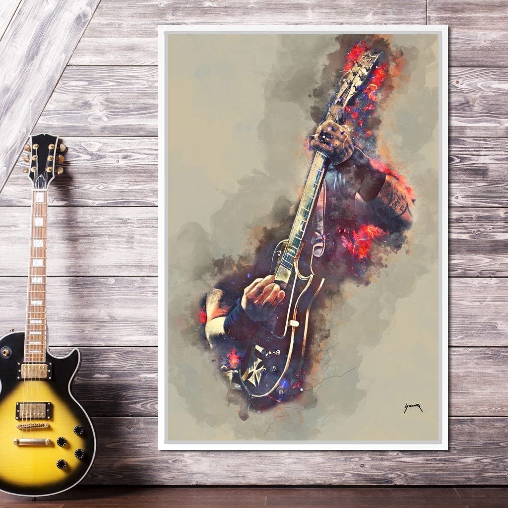 James Hetfield's Electric Guitar Canvas Wall Art