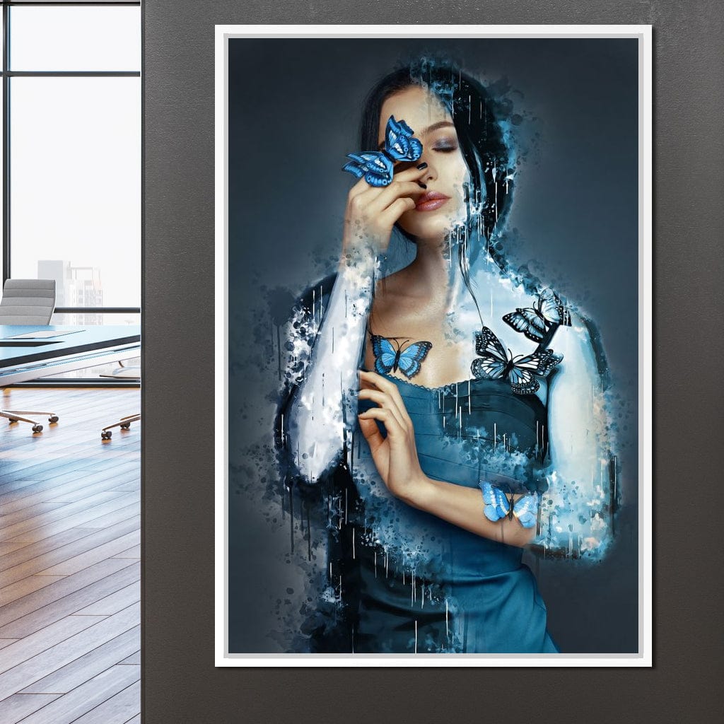 Butterfly Angel Canvas Wall Art