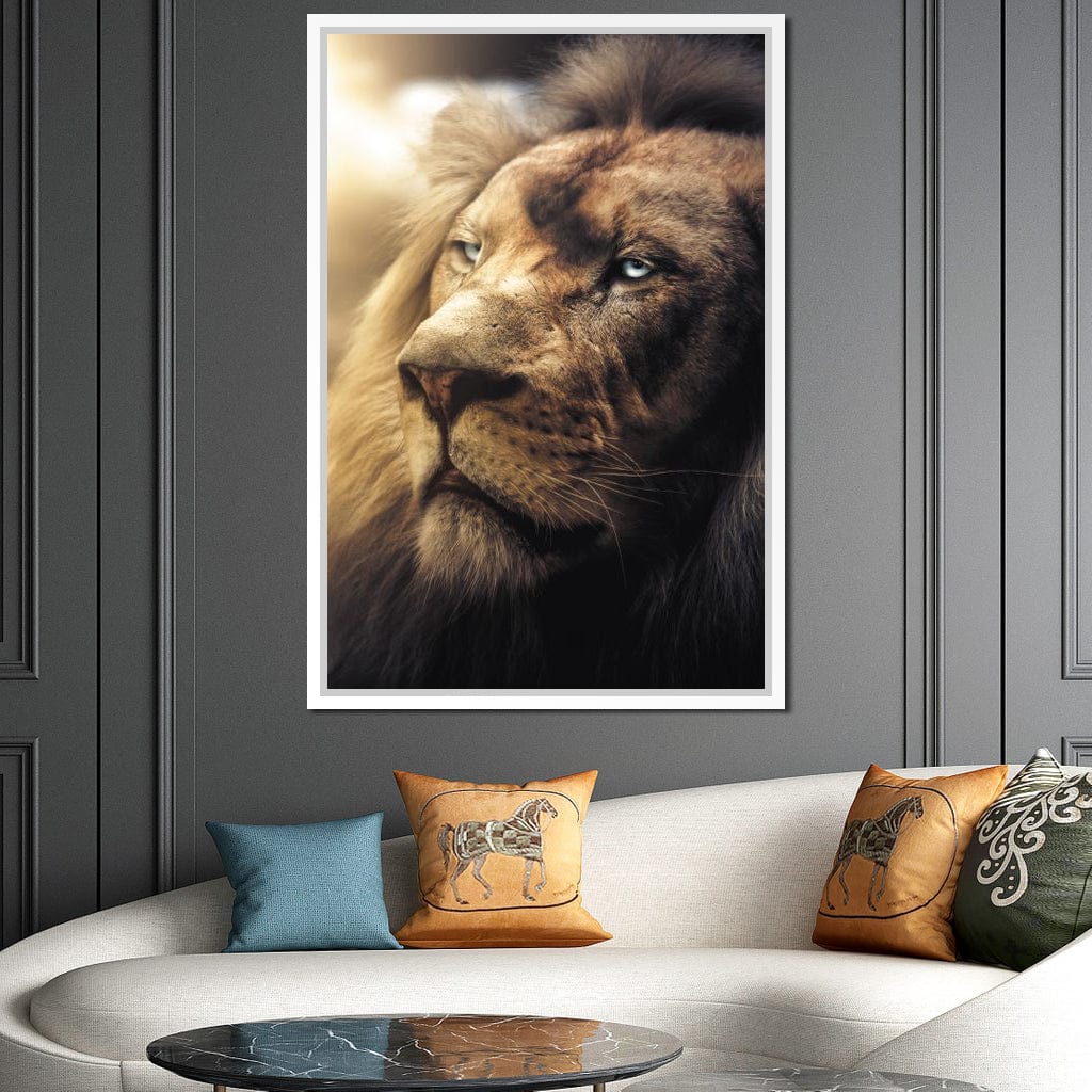 Lion Boss Canvas Wall Art