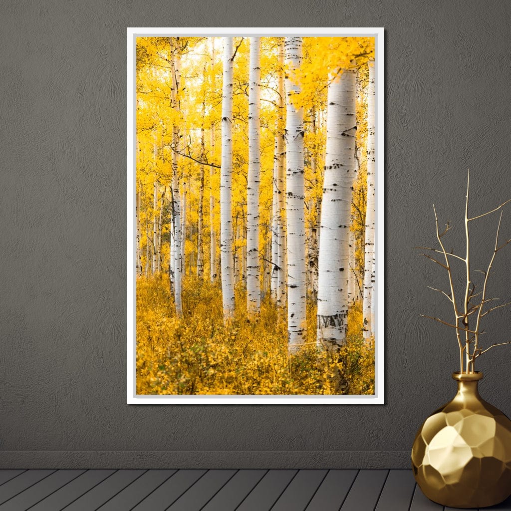Yellow Forest - Colorado Canvas Wall Art