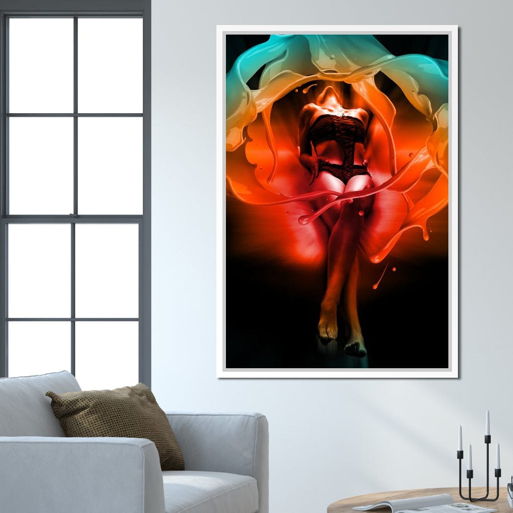Color of Seduction Canvas Wall Art