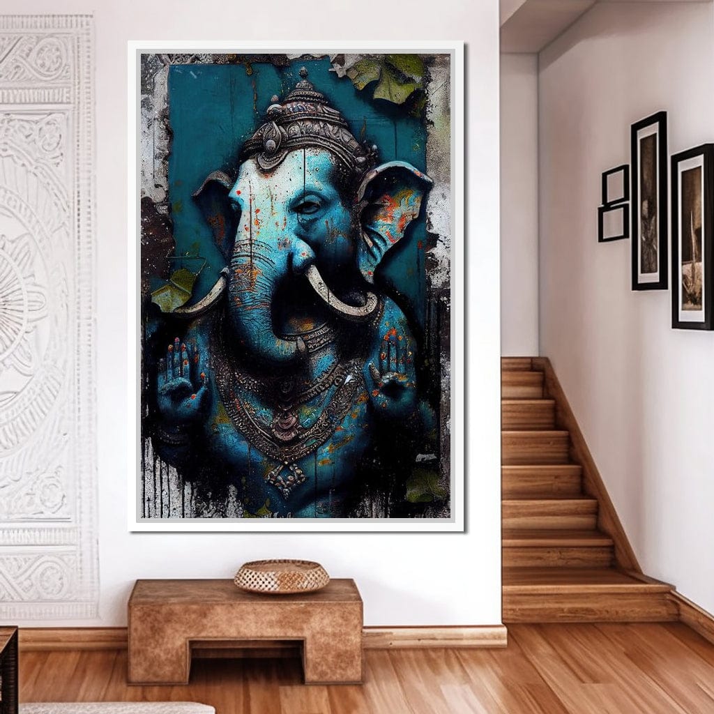 Wise Ganesha Canvas Wall Art