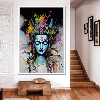 Heavenly Shiva Canvas Wall Art