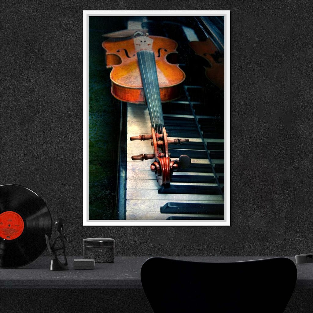 Piano & Violin Canvas Wall Art