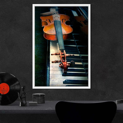 Piano & Violin Canvas Wall Art