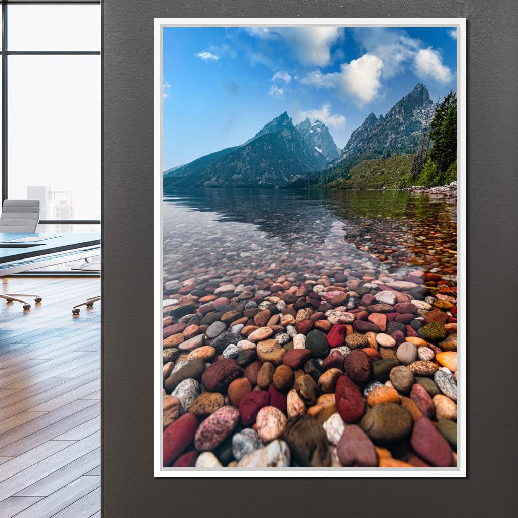 Colored Pebbles Canvas Wall Art