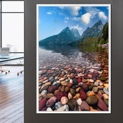 Colored Pebbles Canvas Wall Art