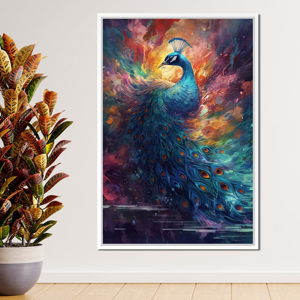 Sacred Peacock Canvas Wall Art