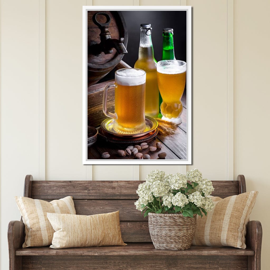 Light Beers Canvas Wall Art