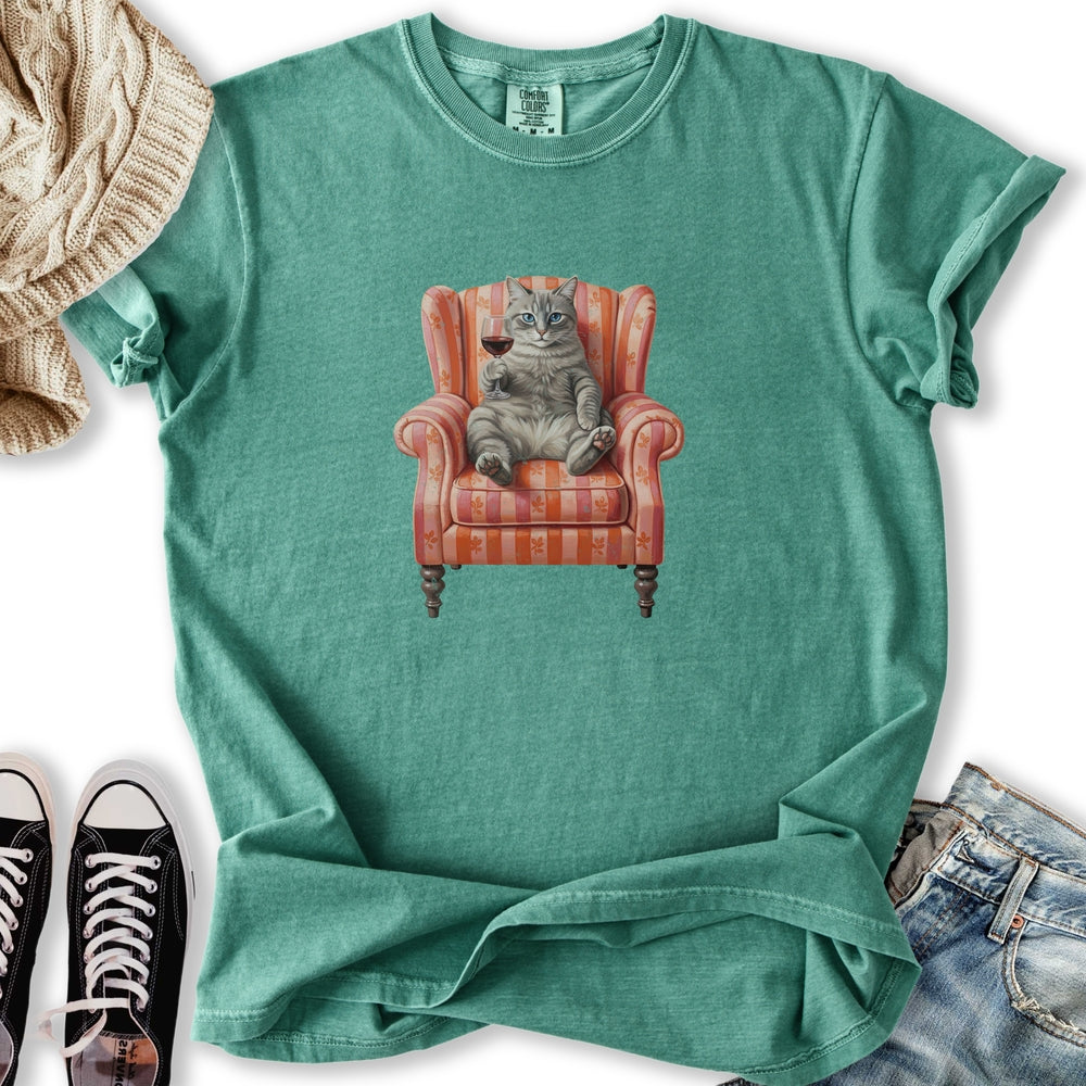 Gray Tabby Chair Relaxed Tee