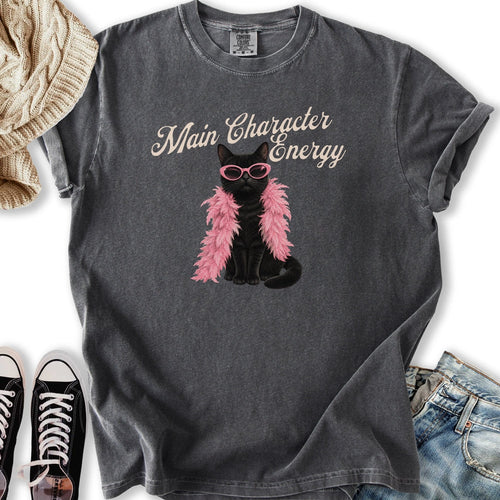 Main Character Black Cat Relaxed Tee