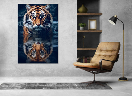 Tiger Canvas Print – Abstract Tiger Wall Art | Gallery Wrapped Cotton Canvas, Ready to Hang