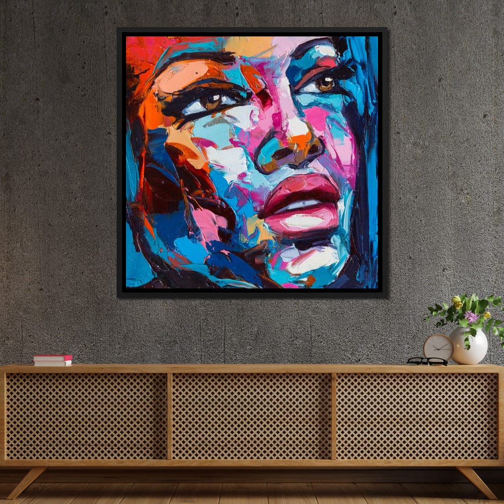 Violet Portrait Canvas Wall Art