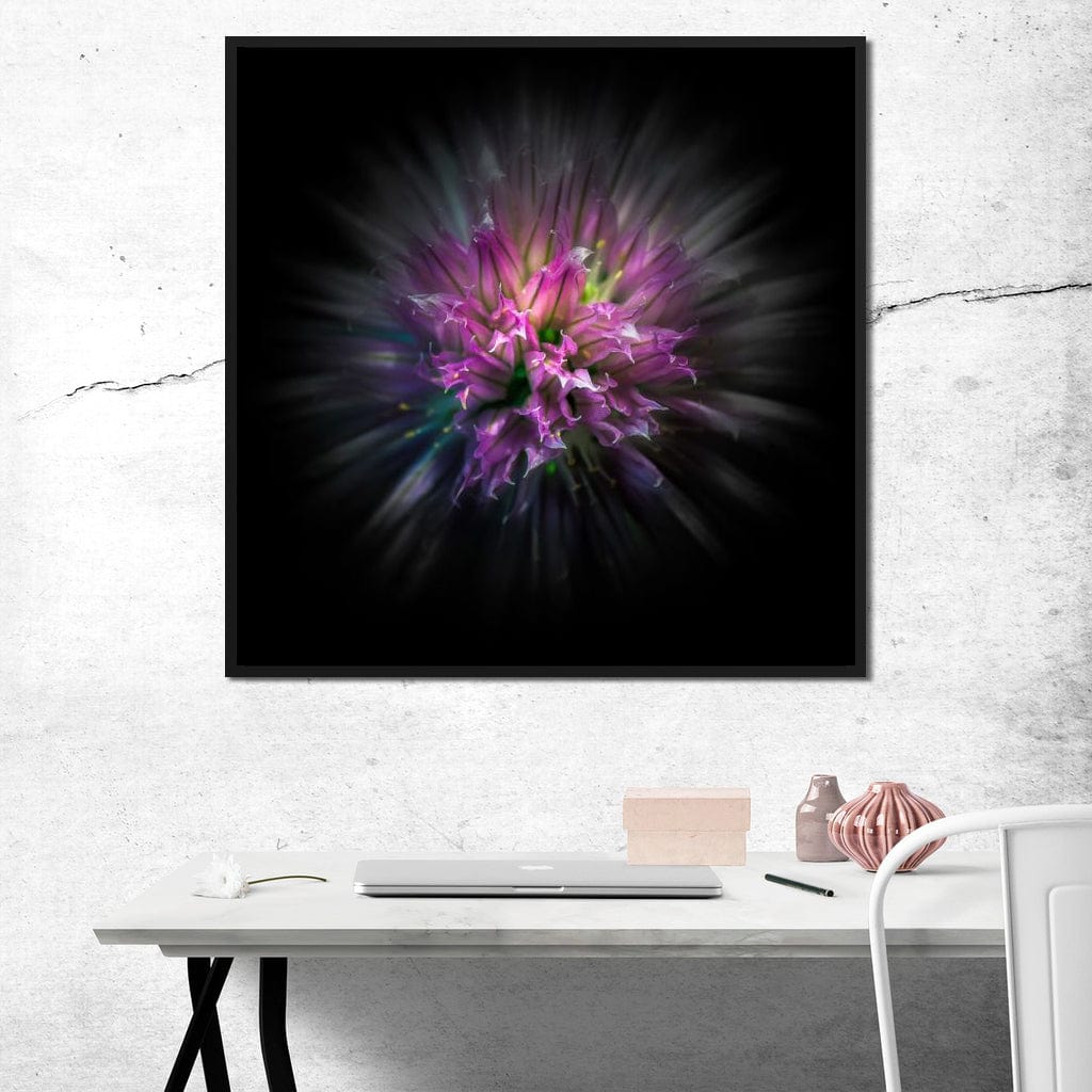 Flowers Color Flow Canvas Wall Art