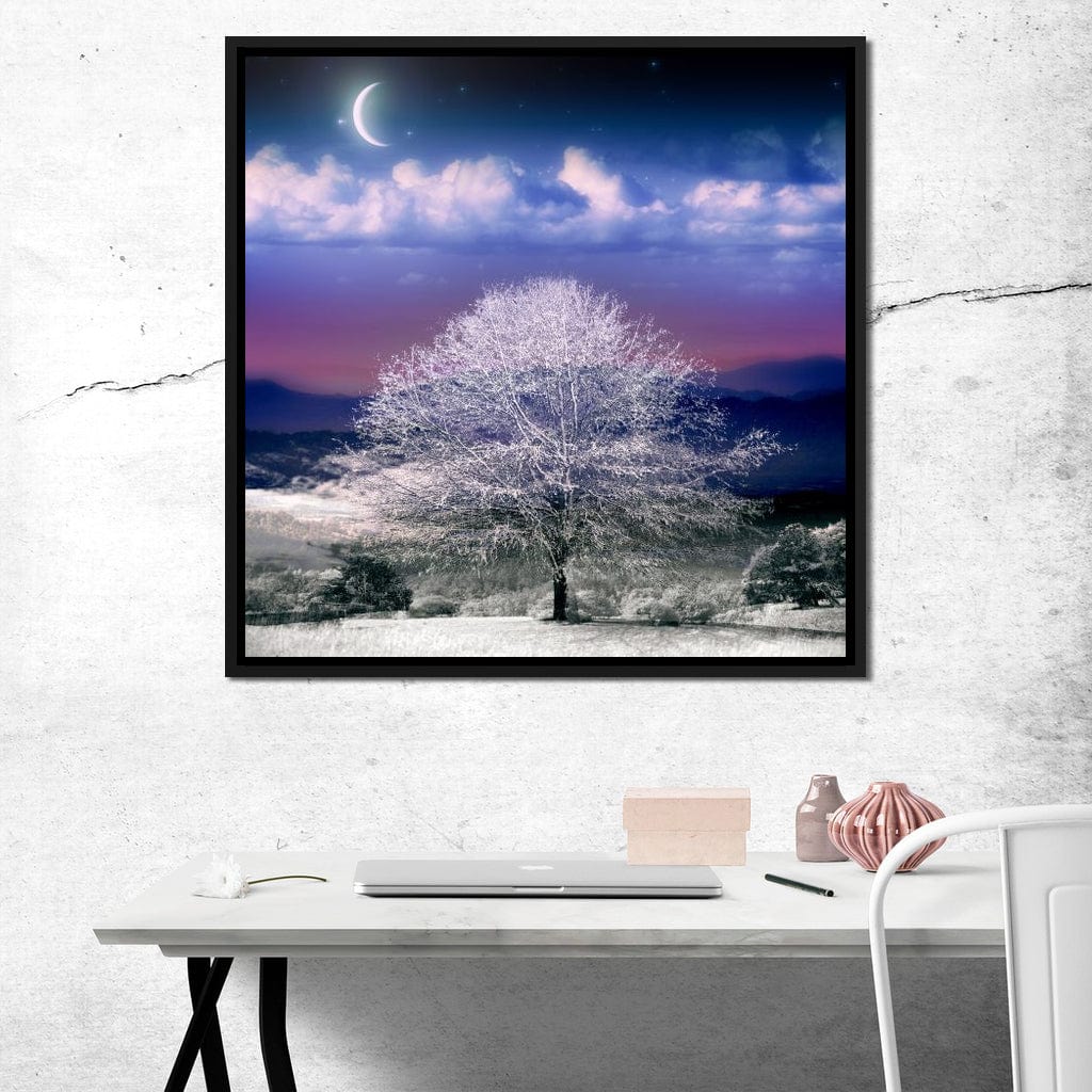 Fantasy Winter Scene Canvas Wall Art