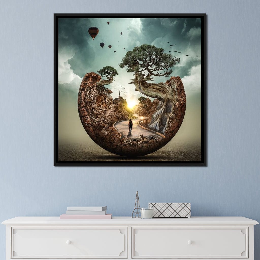Sunrise Road Canvas Wall Art