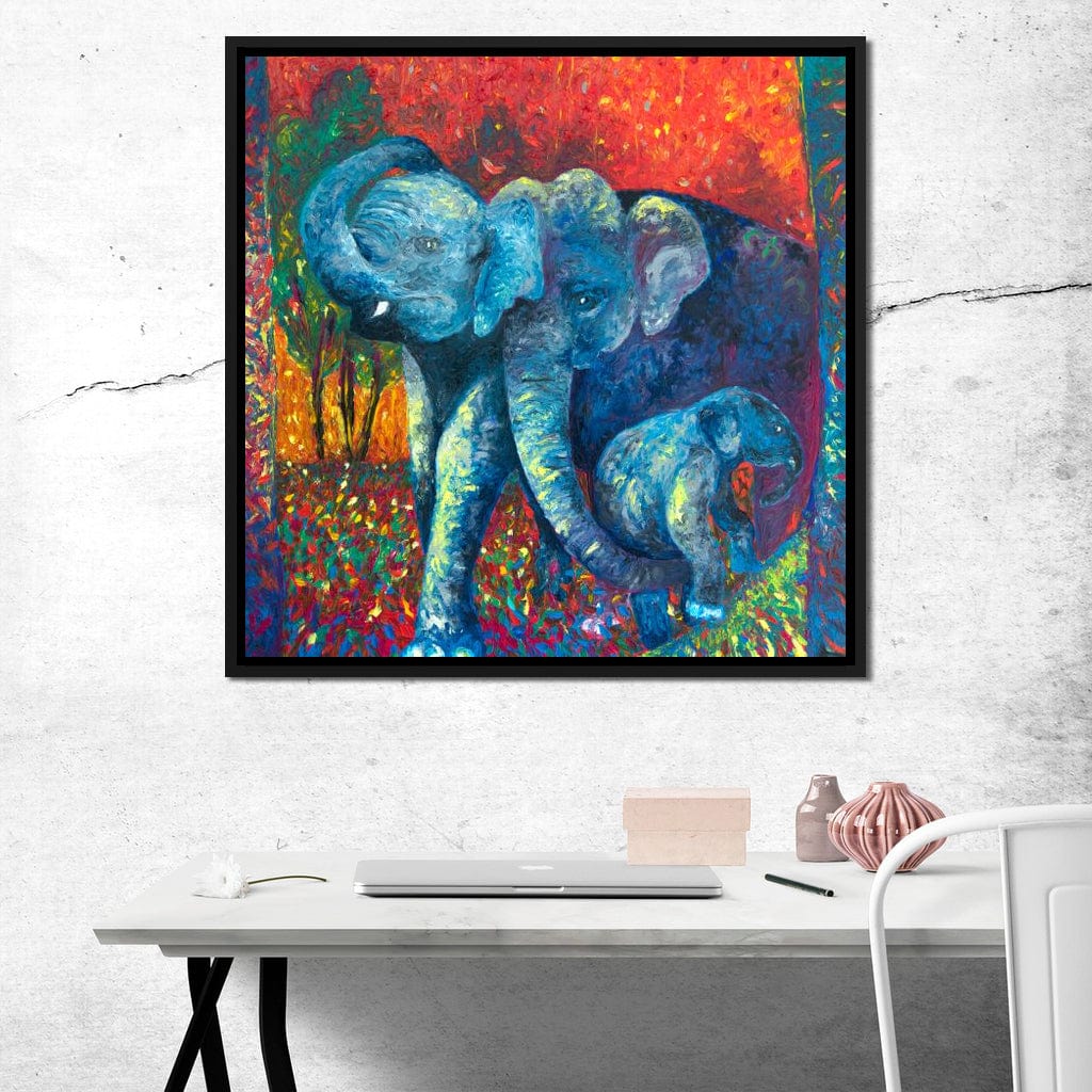 Enlightened by Family Canvas Wall Art