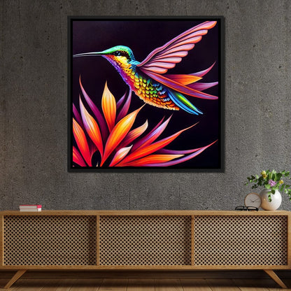 Hummingbird Canvas Wall Art