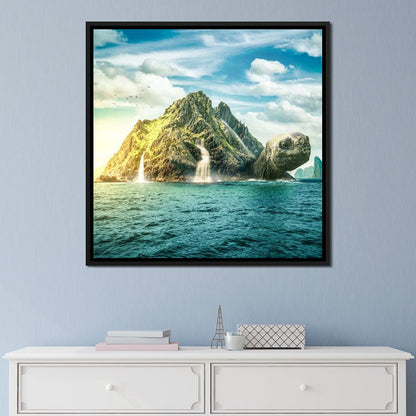 Turtle Island Canvas Wall Art